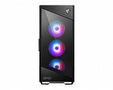 Gabinete Msi Mpg Velox 100r Black Rgb Mid Tower Atx 4 Fan Usb 3.2 Gen1